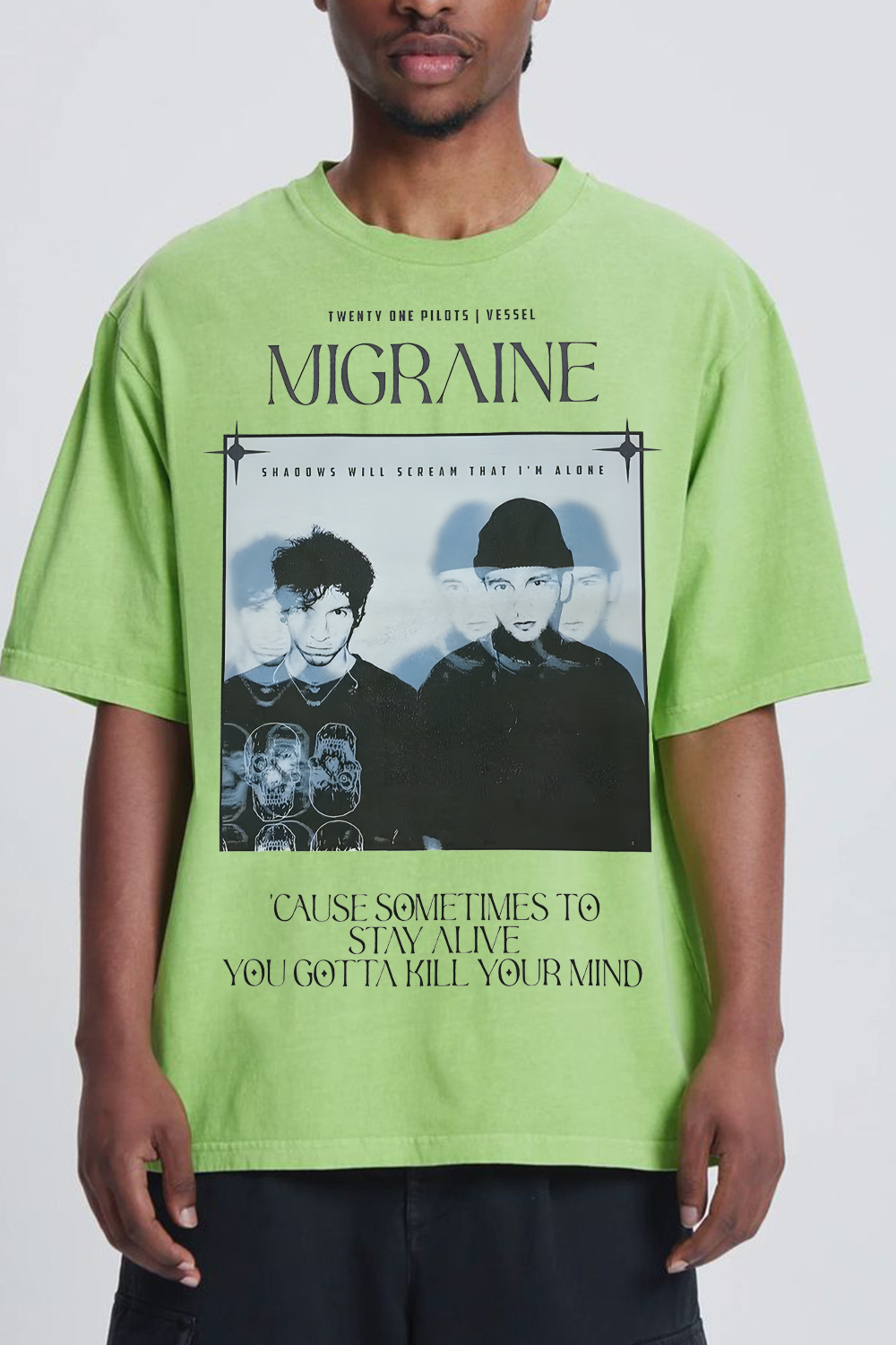 twentyonepilotsedit printed Tee